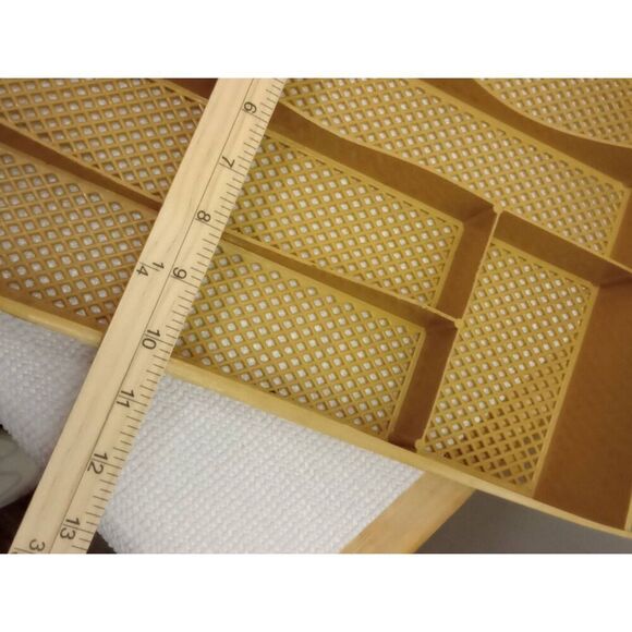 Vintage silverware tray, organizer harvest Gold - Picture 6 of 6